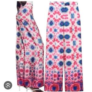 Zara Multicolor Tie-Dye Wide Leg Pants
